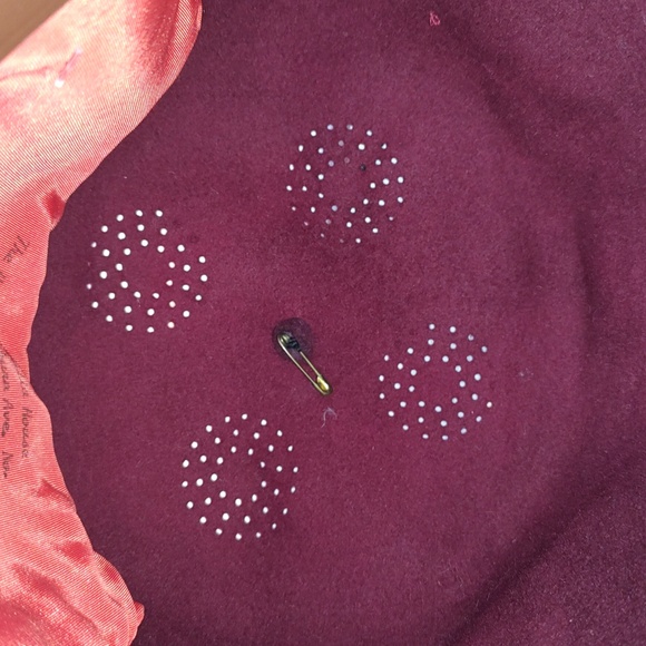 Vtg Zuhrah Shriner Jewelled Ceremonial Hat Genuine Leather Fez Size 7 1/8 - Picture 10 of 11